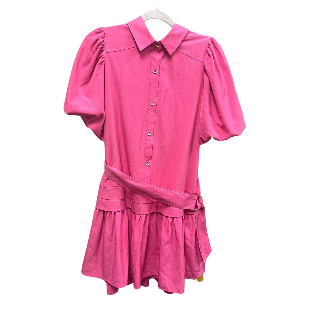 Entro Women’s Pink Barbie Fit & Flare Dress Small